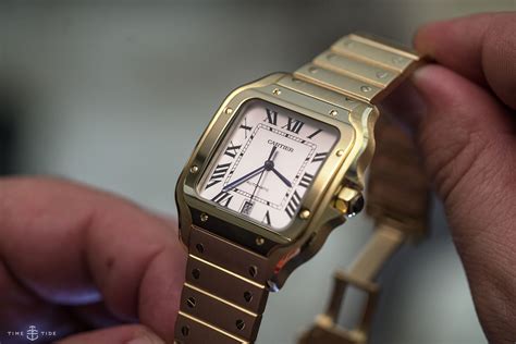 review cartier santos|cartier santos large versus medium.